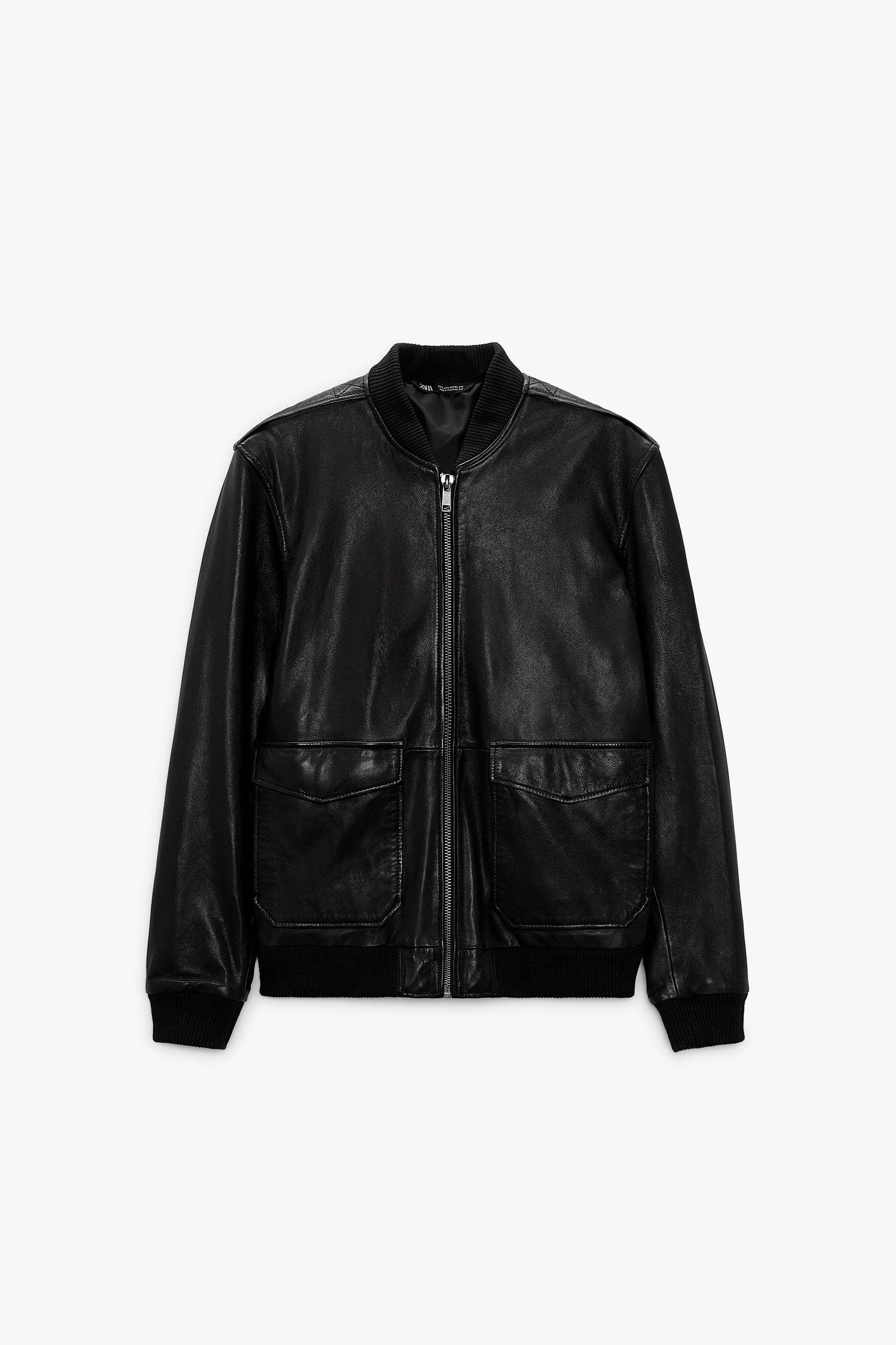 ☆ZARAザラ☆本革レザー ボンバー ジャケット (ZARA/レザージャケット