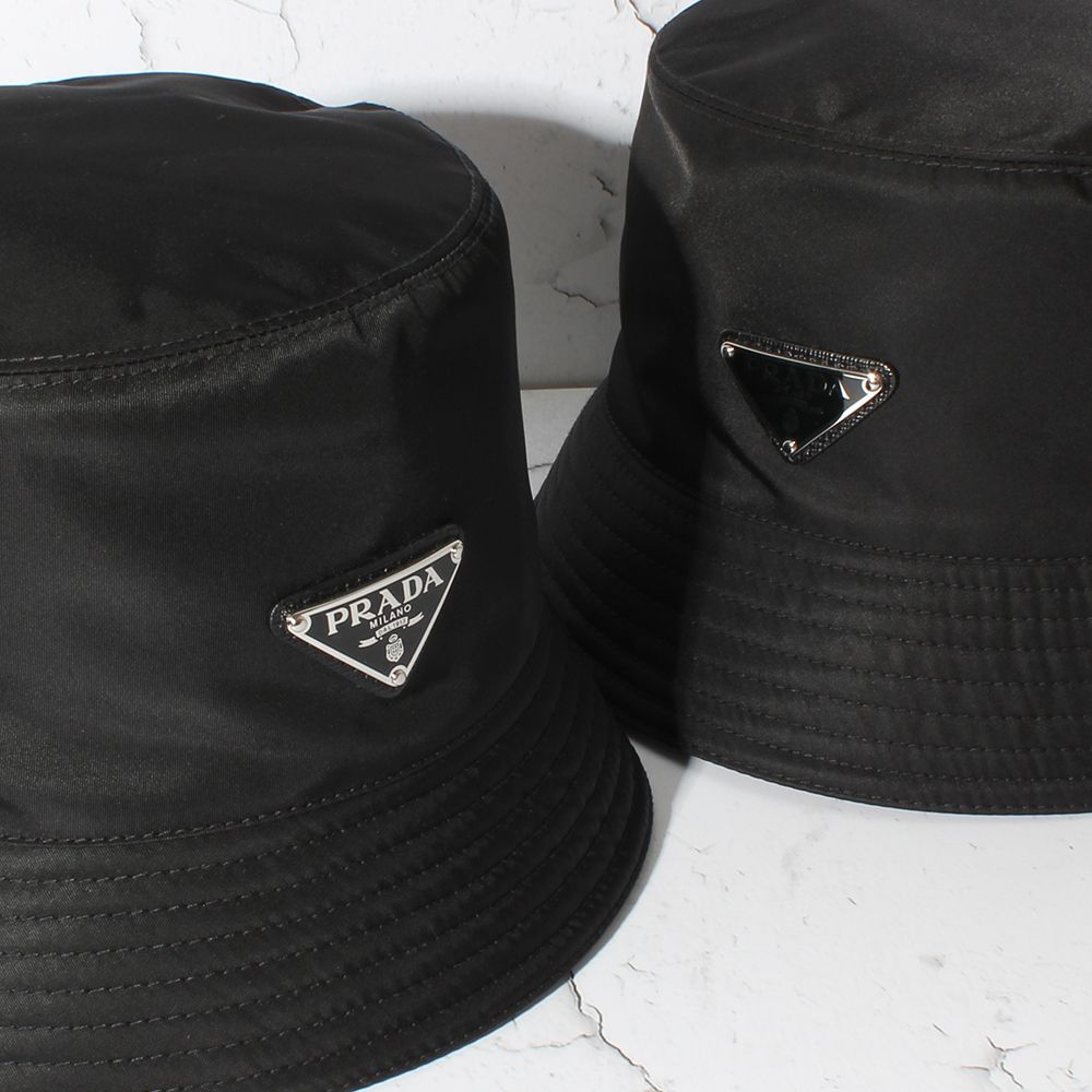 ☆PRADA NYLON LOGO BUCKET HAT プラダ バケットハット (PRADA/ハット