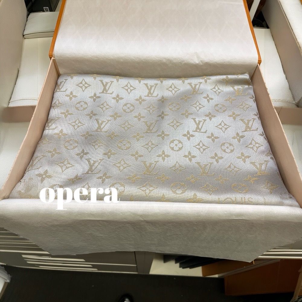 すぐ届 Louis Vuitton ショール・モノグラム シャイン ストール (Louis