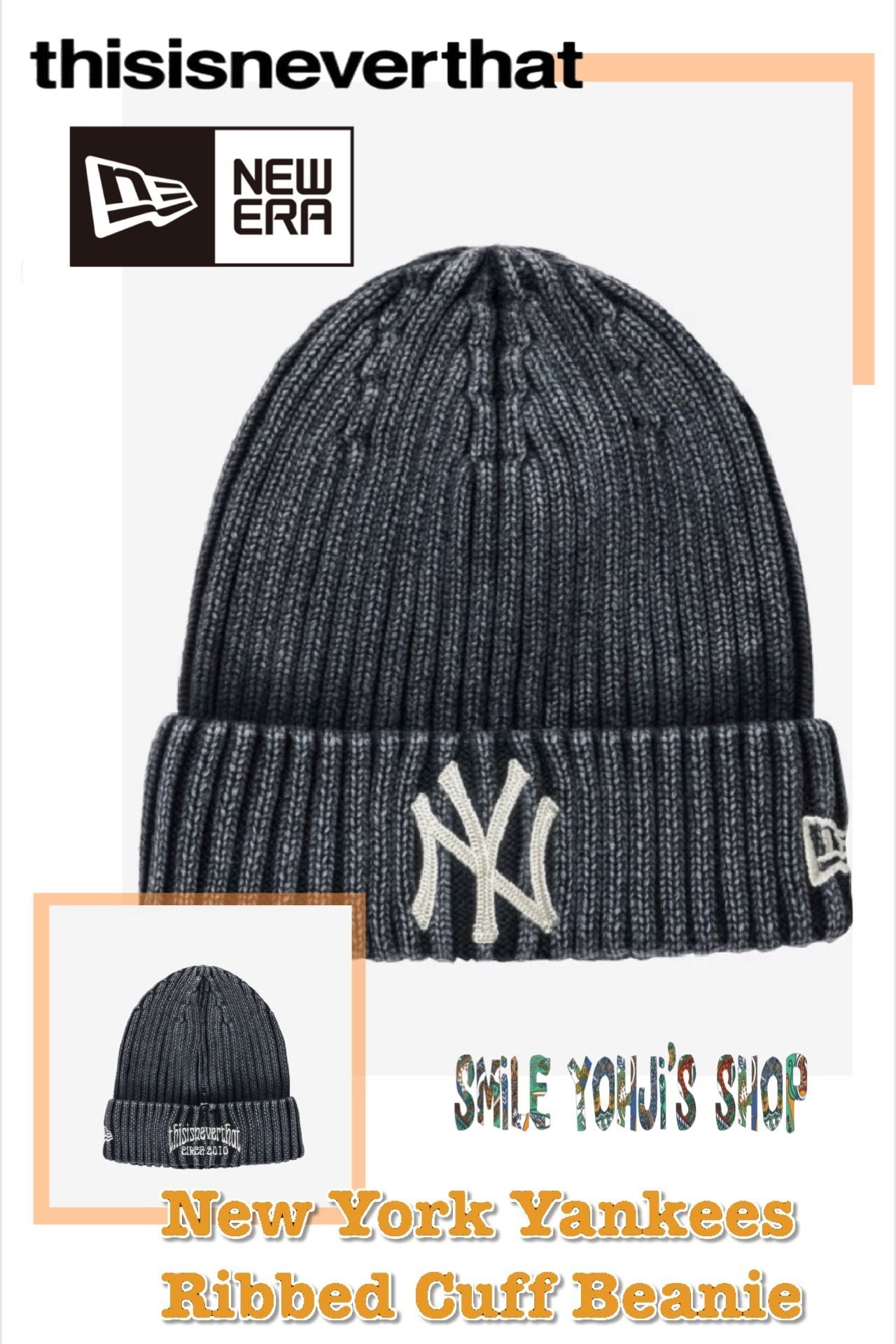 New Era x Thisisneverthat x Yankees Ribbed Cuff Beanie