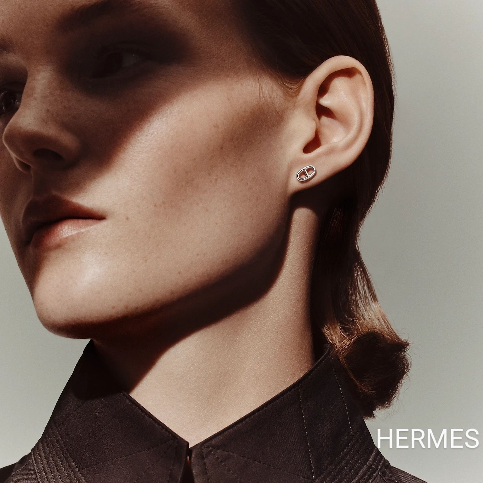国内即発 HERMES エルメス シェーヌダンクル ピアス TPM (HERMES