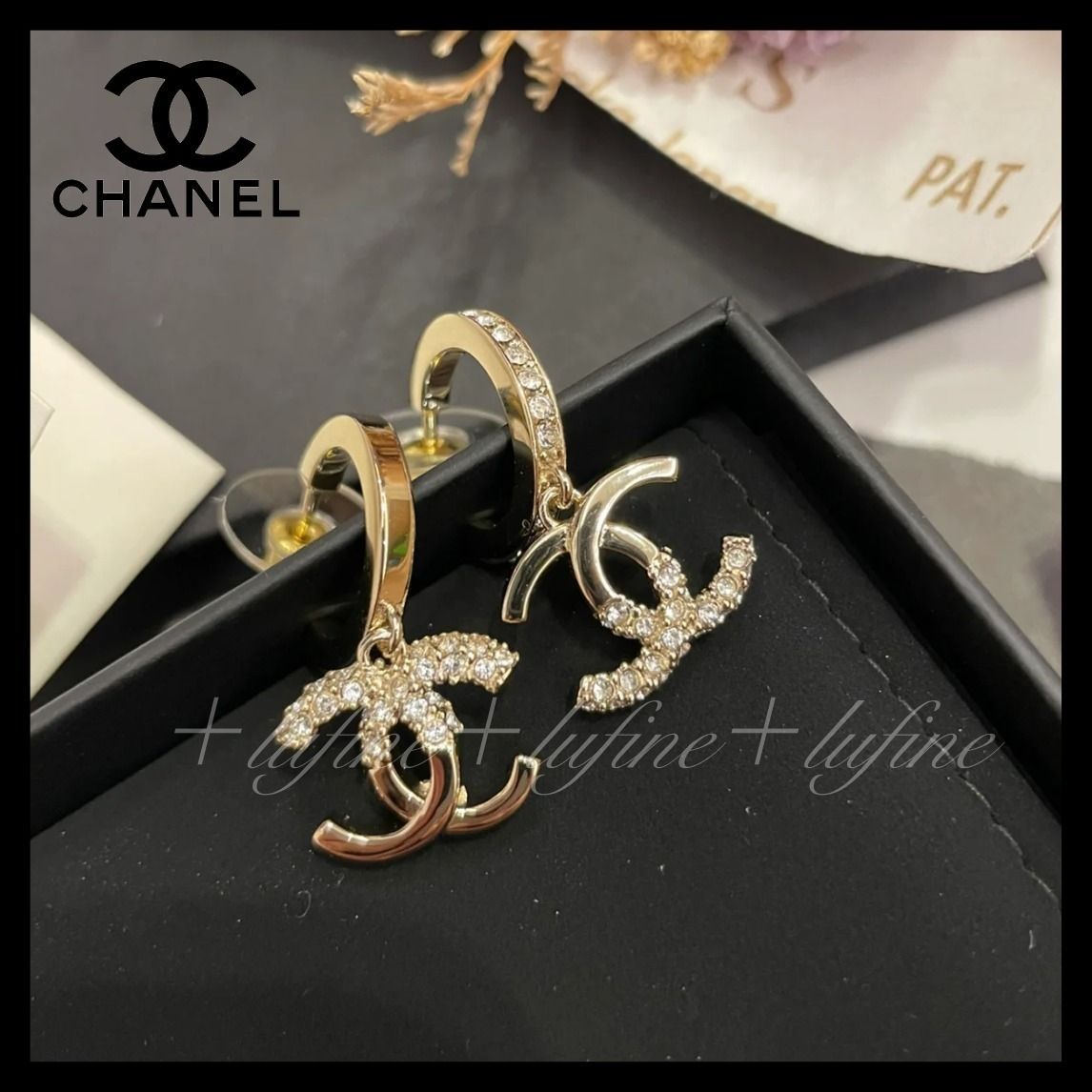 すぐ届くキラッとさりげなく揺れる♪】CHANEL ピアス (CHANEL/ピアス