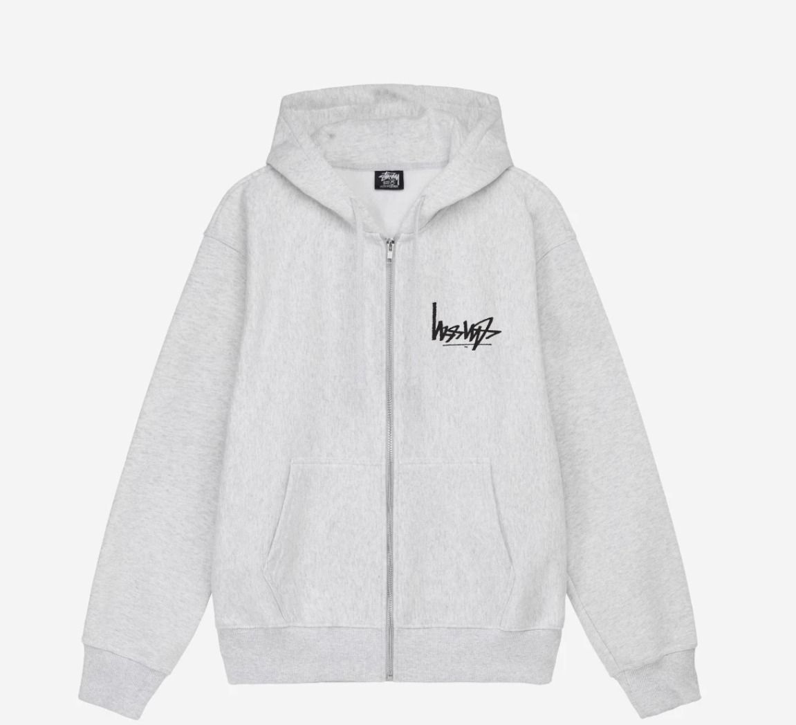 ☆人気☆【STUSSY】☆STUSSY FLIPPED ZIP HOODI.E ASH HEATHER