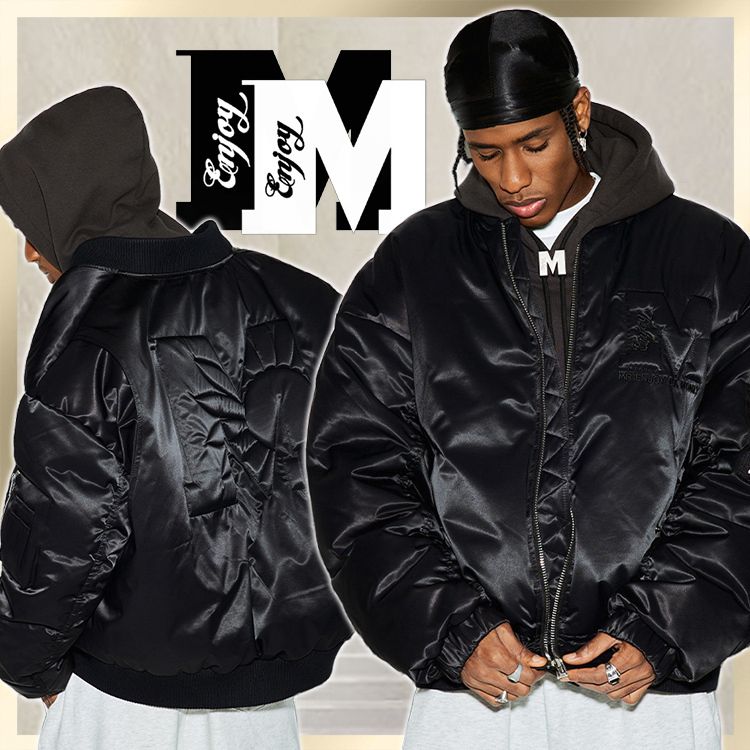 MEDM Black Label Bomber Down jacket MA-1 unisexual (MR. ENJOY DA