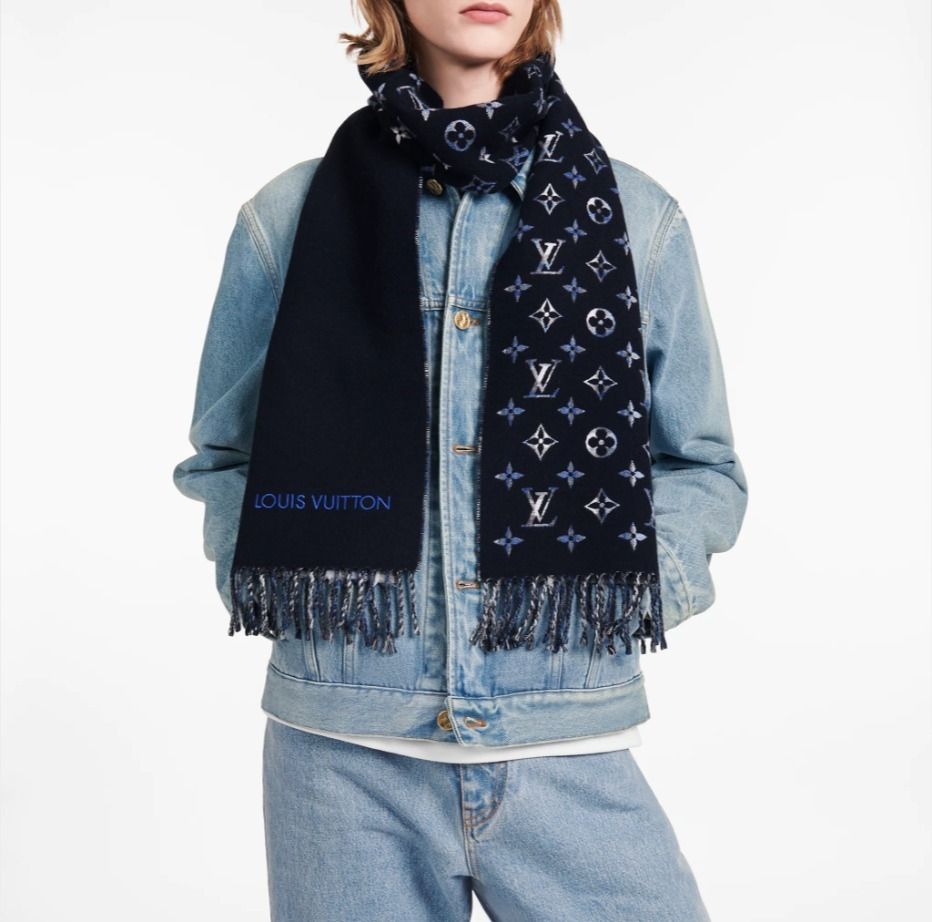 LOUIS VUITTON エシャルプ・モノグラムグラディエントタータン (Louis
