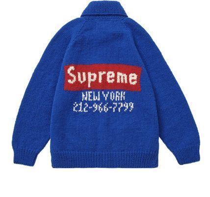 関税込 22AW Week12 Supreme Box Logo Cowichan Sweater (Supreme