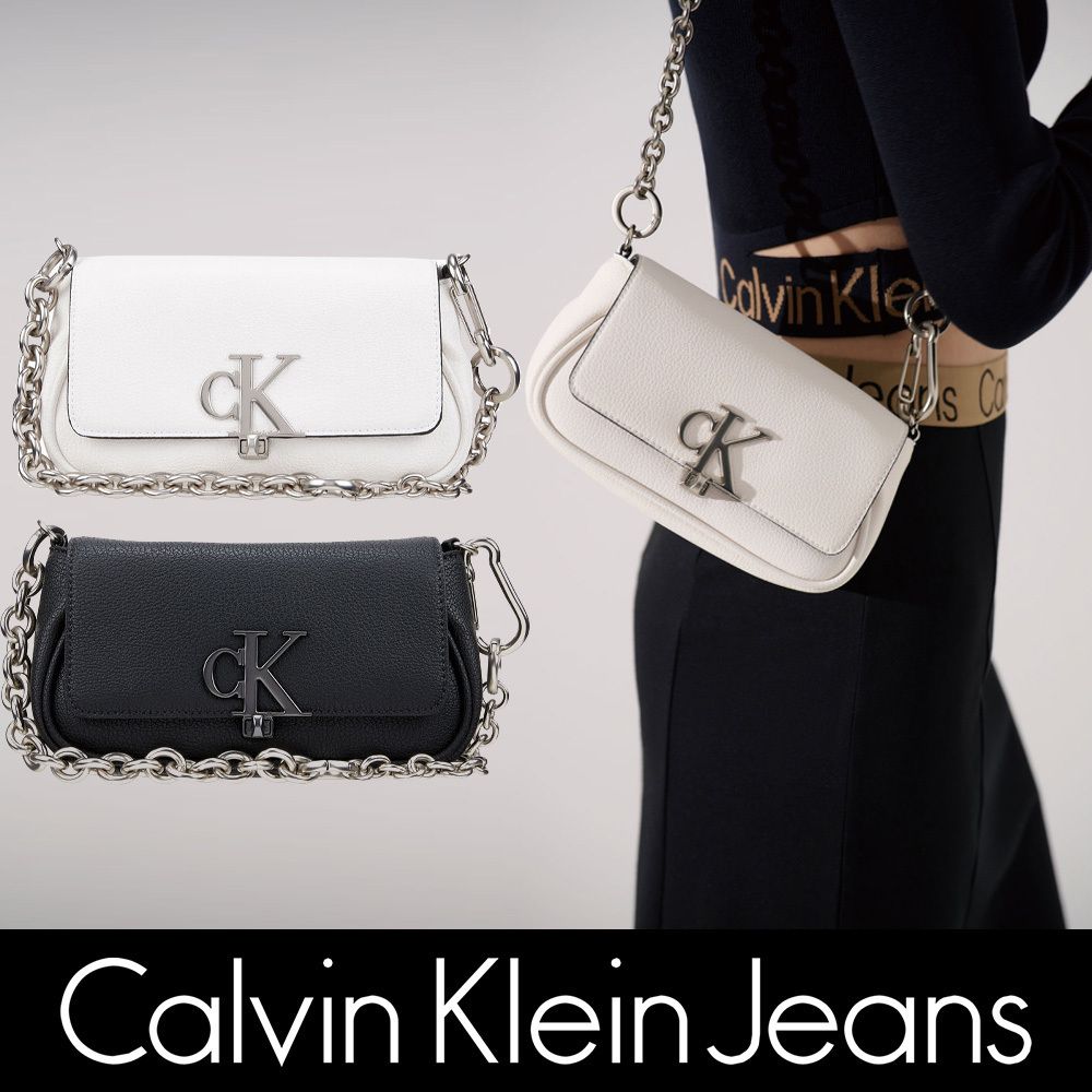 CALVIN KLEIN】◇モノグラム◇チェーン ショルダーバッグ◇ (Calvin