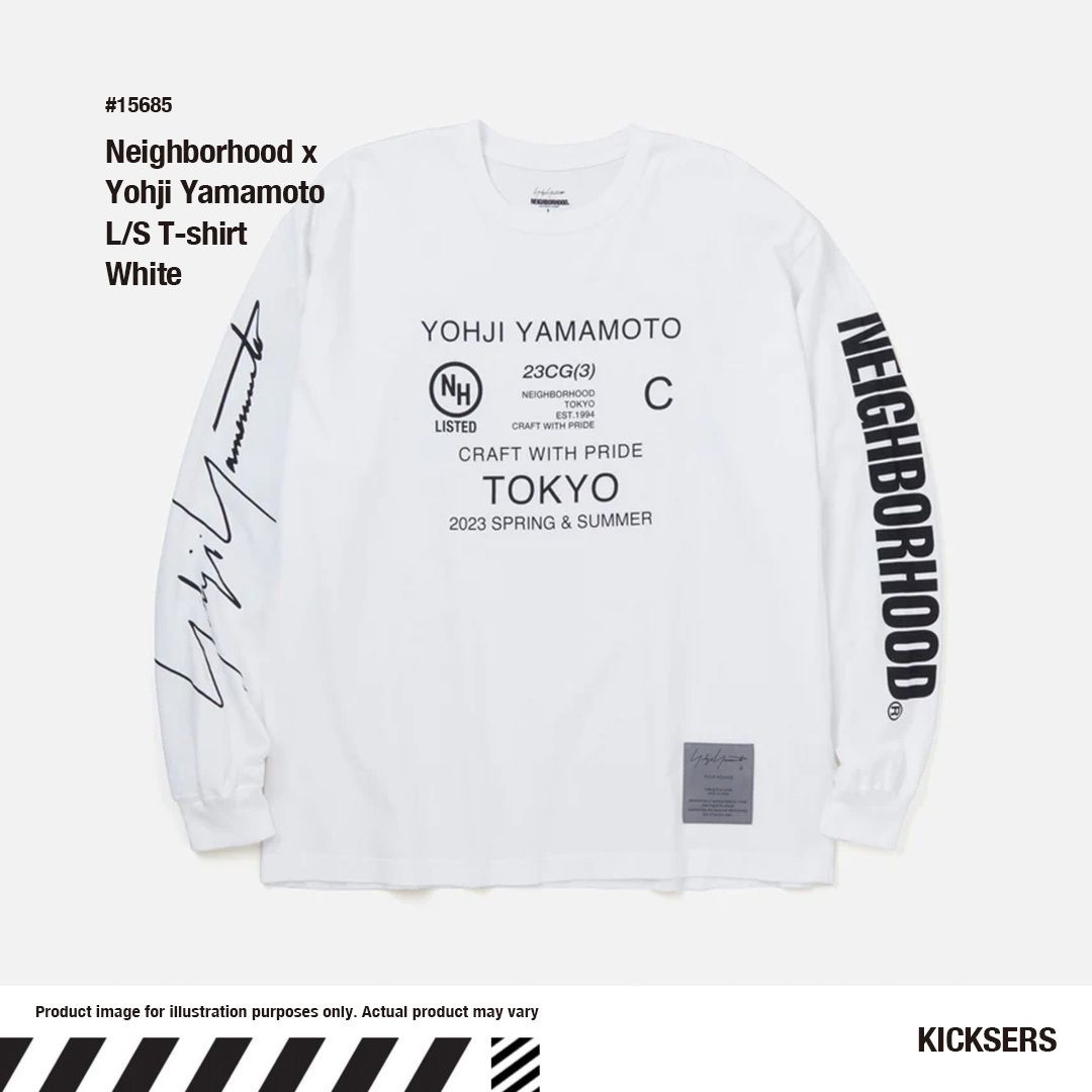 Neighborhood Yohji Yamamoto L/S Tee ヨージヤマモト ロンT 白