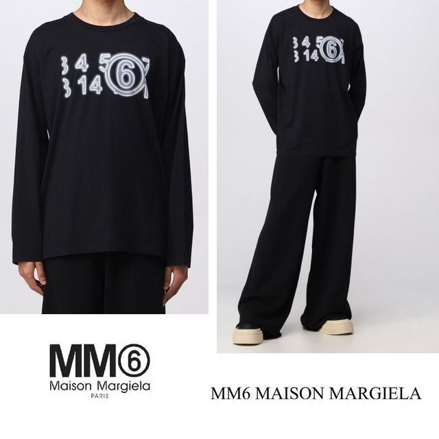 MM6 Maison Margiela エムエム6 ズームロゴ ロンT (MM6 Maison
