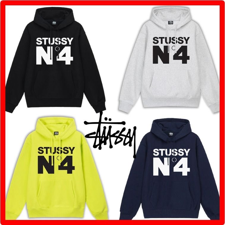 ☆韓国の人気☆【STUSSY】☆NO.4 HOODI.E☆パーカー☆ (STUSSY
