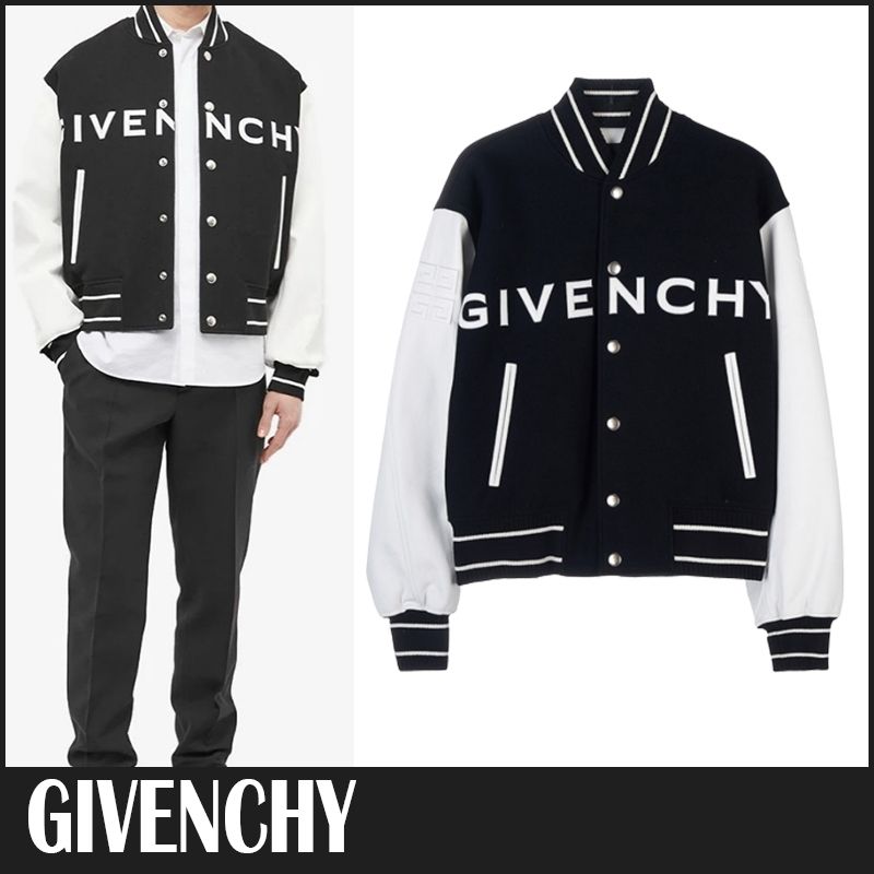 ☆送料関税込☆GIVENCHY ウール＆レザー ボンバージャケット