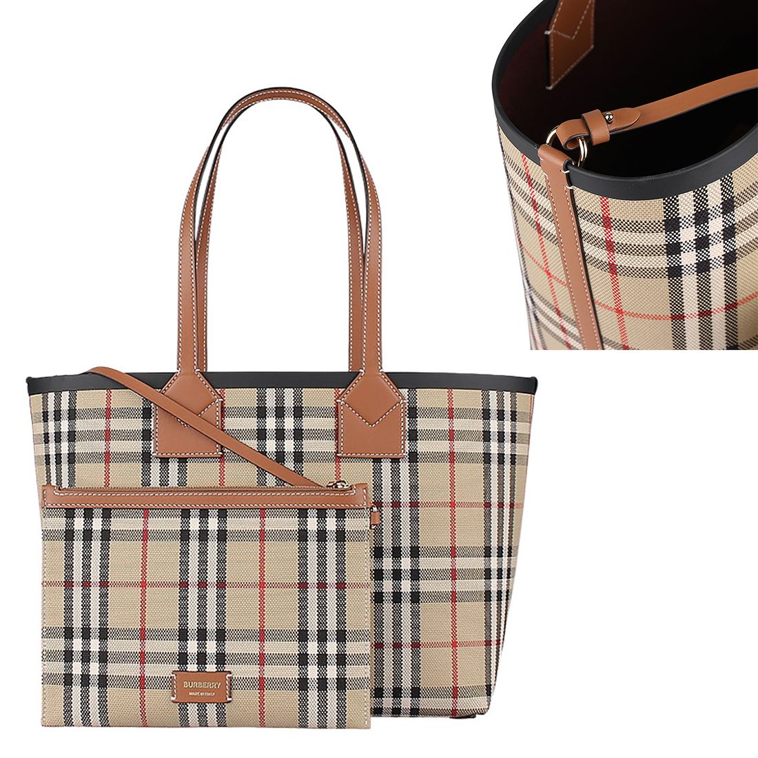 関税負担なし☆Burberryバーバリースモールロンドントートバッグ