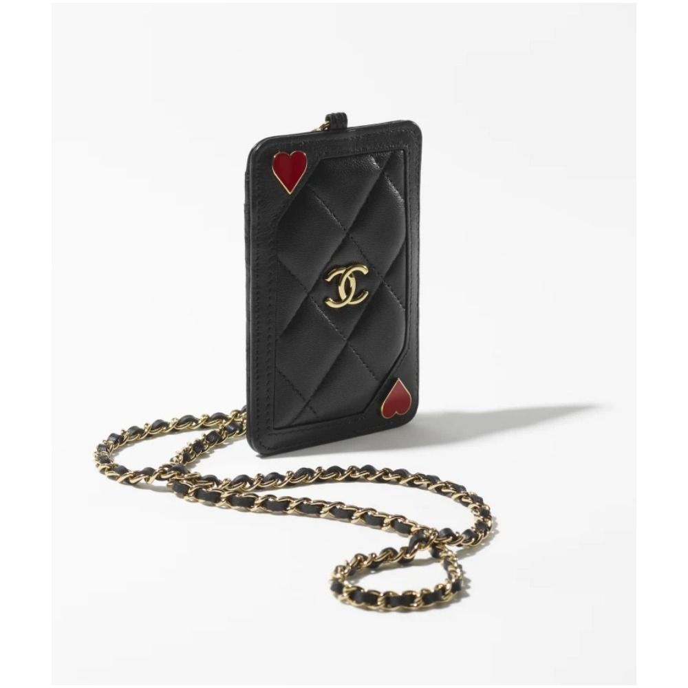 CHANEL シャネル チェーン付き カードケース トランプデザイン (CHANEL
