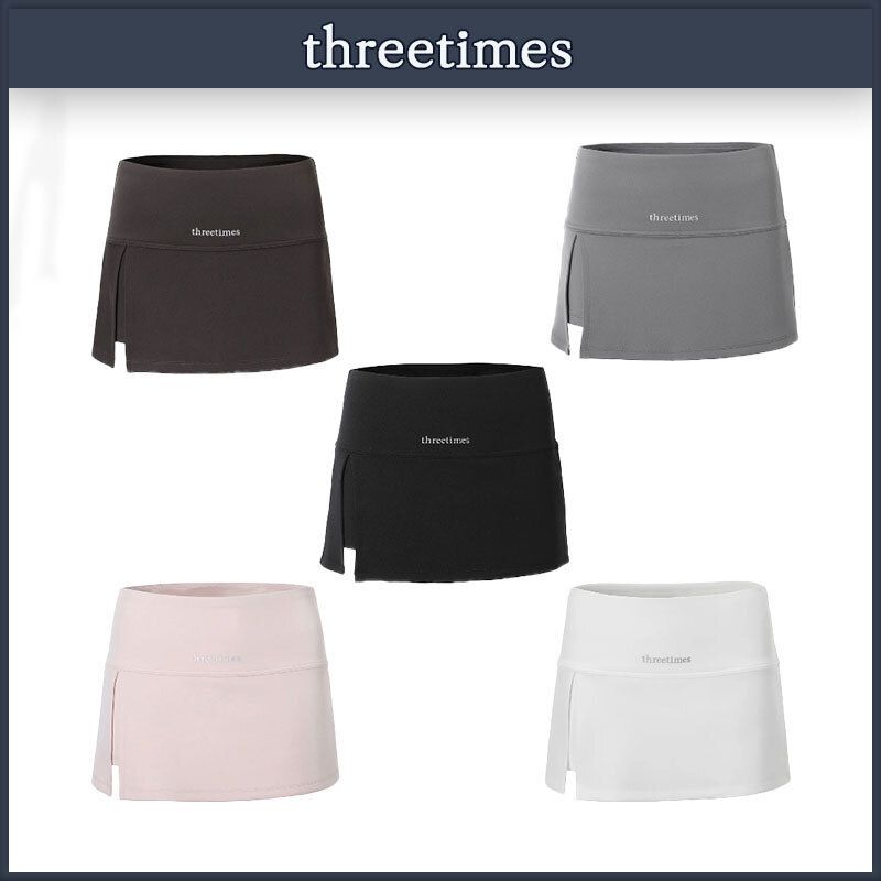 threetimes】送料・関税込☆Athletic slit skirt (threetimes/スカート