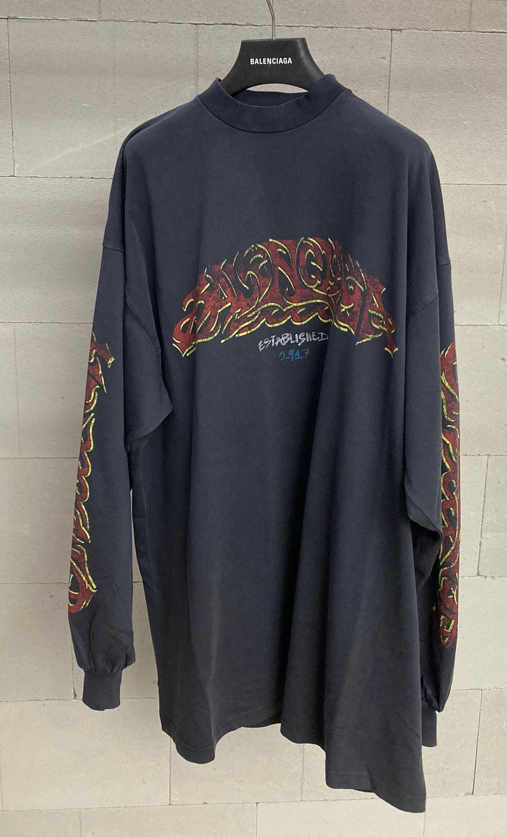 BALENCIAGA】OFFSHORE ロングスリーブ Tシャツ オーバーサイズ