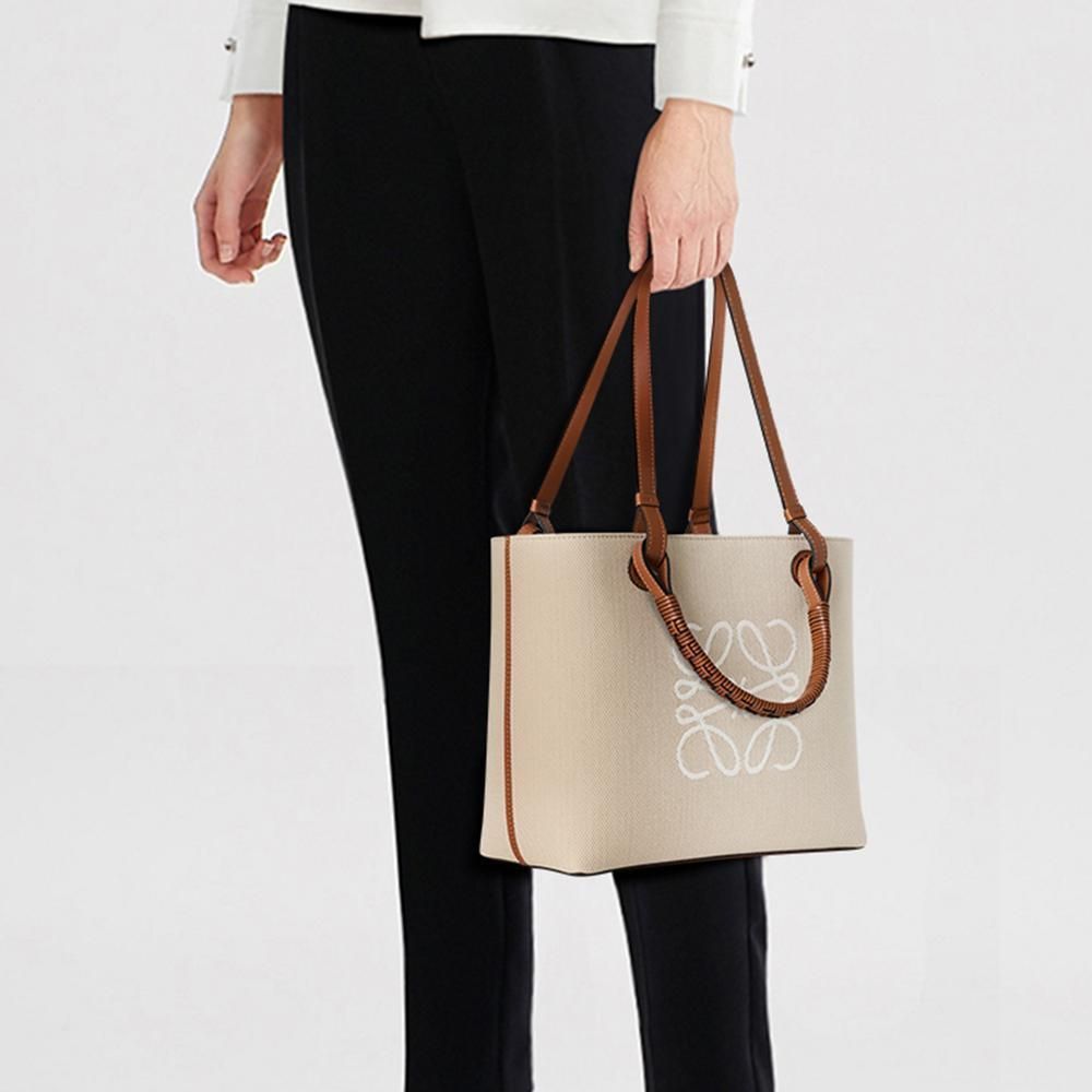 LOEWE アナグラム トートバッグ スモール (ジャカード&カーフ) (LOEWE