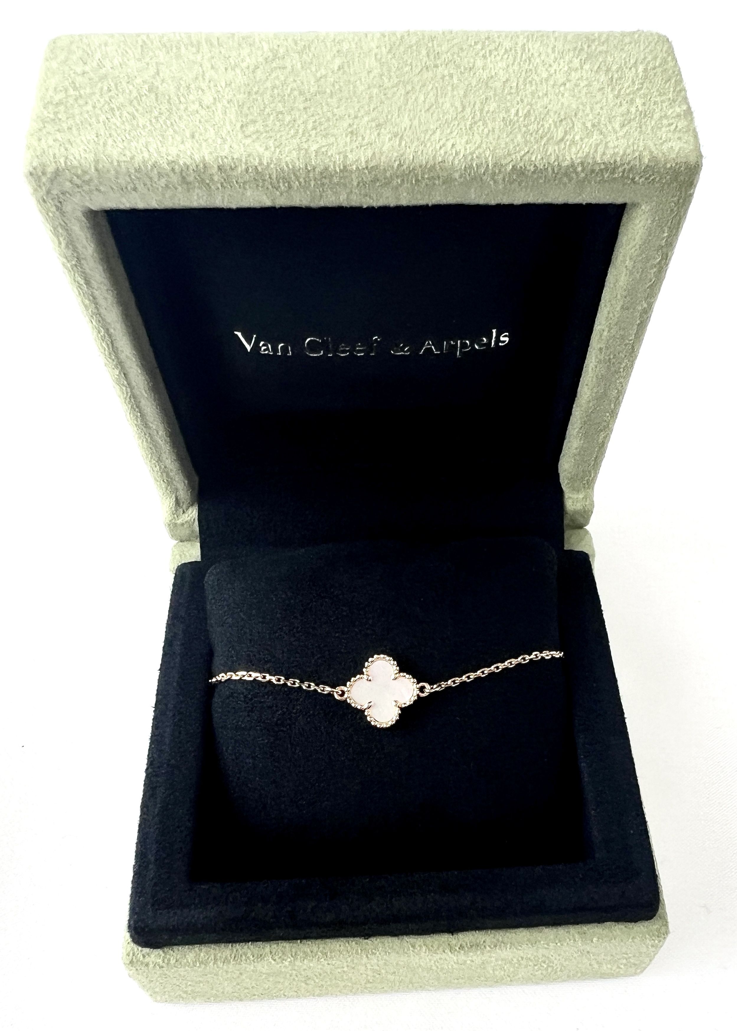 すぐ届く！スウィート アルハンブラ ブレスレット 四葉 18K (Van Cleef
