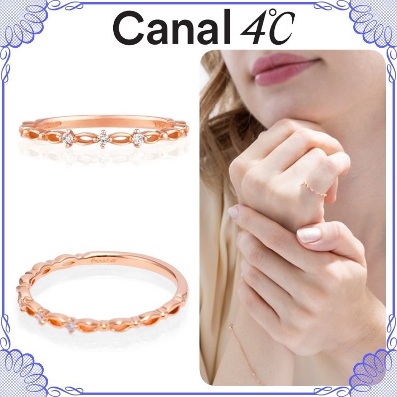 大人気!! Canal 4℃ K10 ピンクゴールド ピンキーリング (4℃/指輪