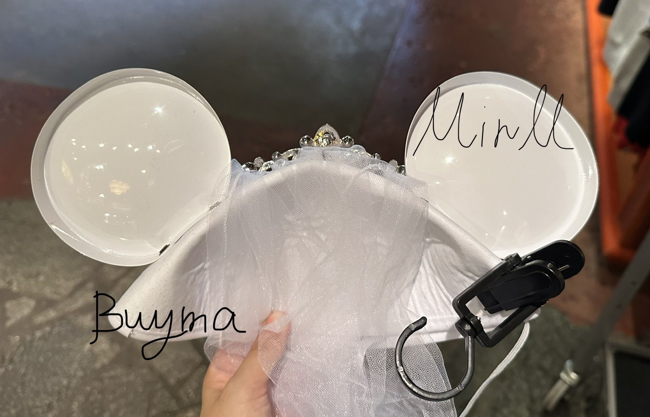 Disney】US Disney ウェディング 結婚式 イヤーハットセット (Disney