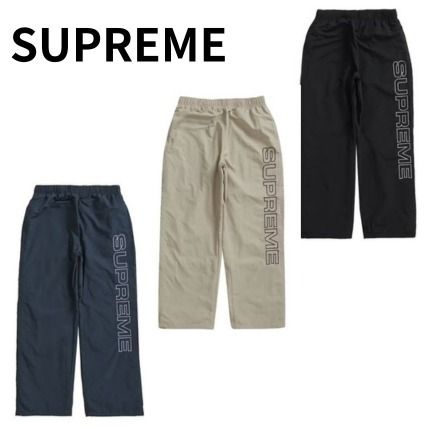 23AW 立ち上げ Supreme SPELLOUT EMBROIDERED TRACK PANT (Supreme