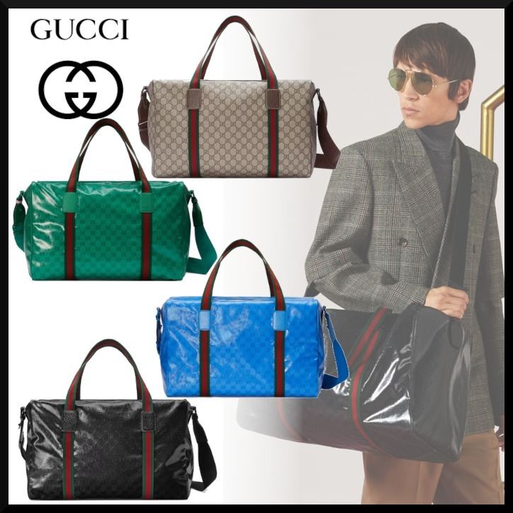 23新作 グッチ ウェビング付きトラベルバッグ Lサイズ (GUCCI/ボストン