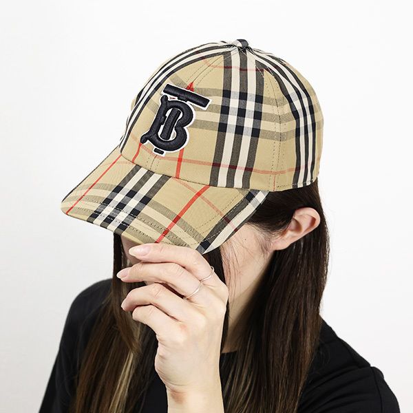 Burberry バーバリー ベースボールキャップ 帽子 チェック ロゴ