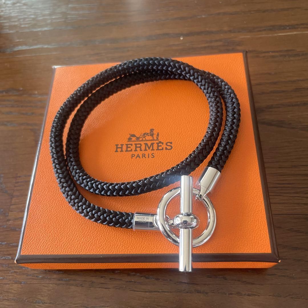 ☆HERMES☆レザーブレスレット《グレナン》ドゥブルトゥール (HERMES