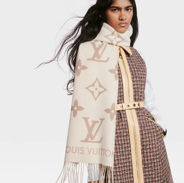 Louis Vuitton】マフラー・レイキャビック カシミヤ M78909 (Louis