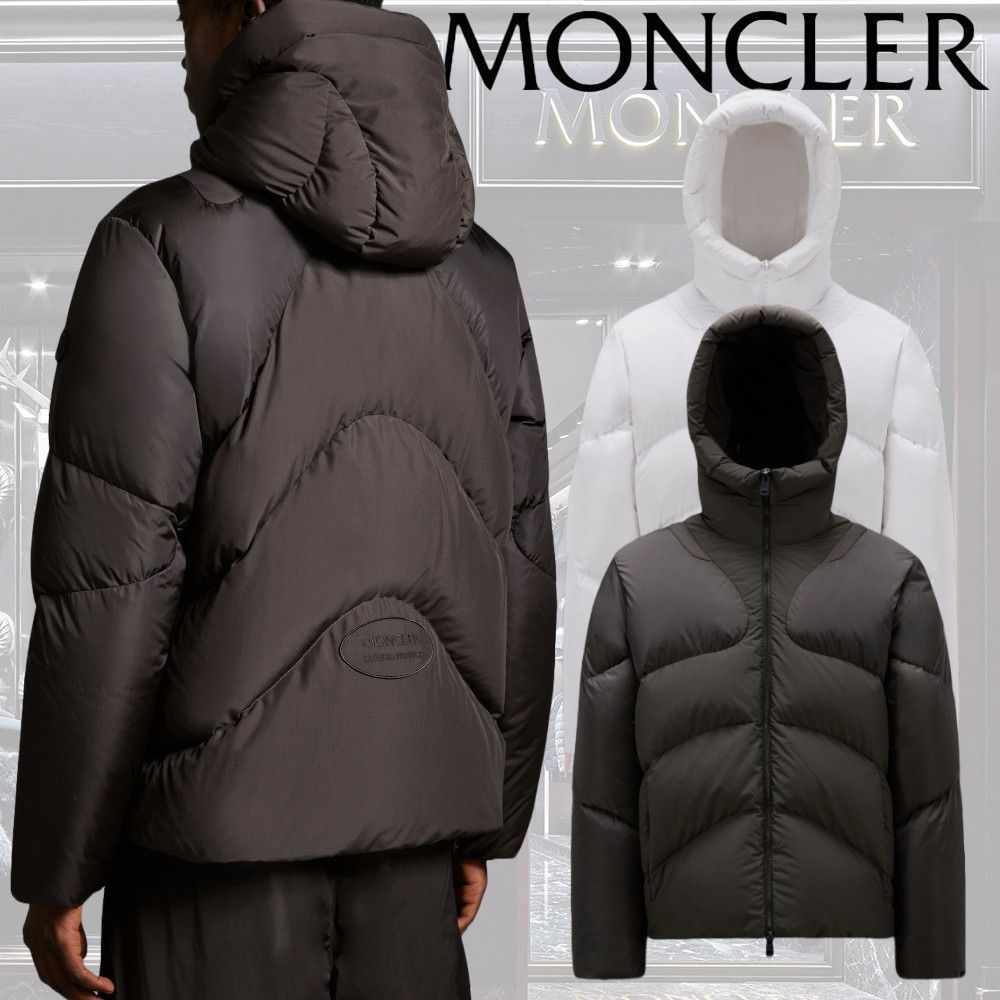 MONCLER】Adurショートダウンジャケット ナイロン ロゴパッチ (MONCLER