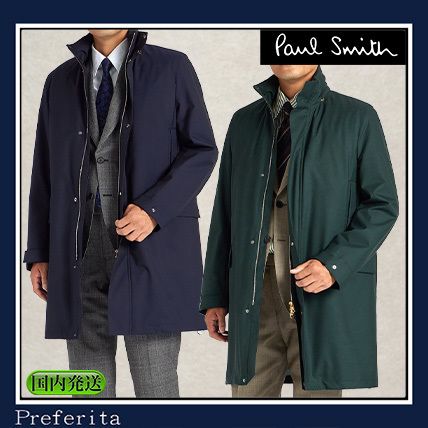 Paul Smith】スタンドカラーコート ウール (Paul Smith/コートその他