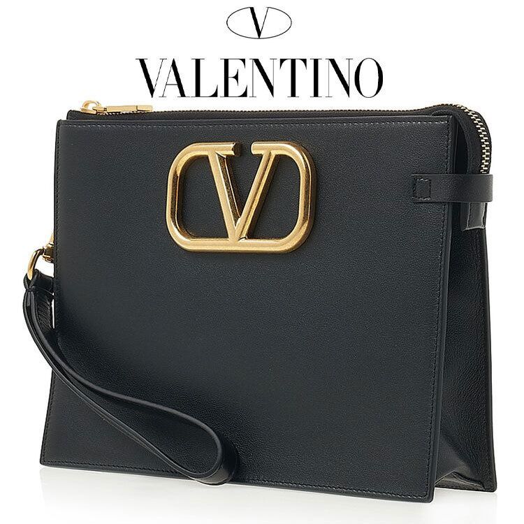 VALENTINO ☆ ヴァレンティノ V LOGO クラッチバッグ ☆ (VALENTINO