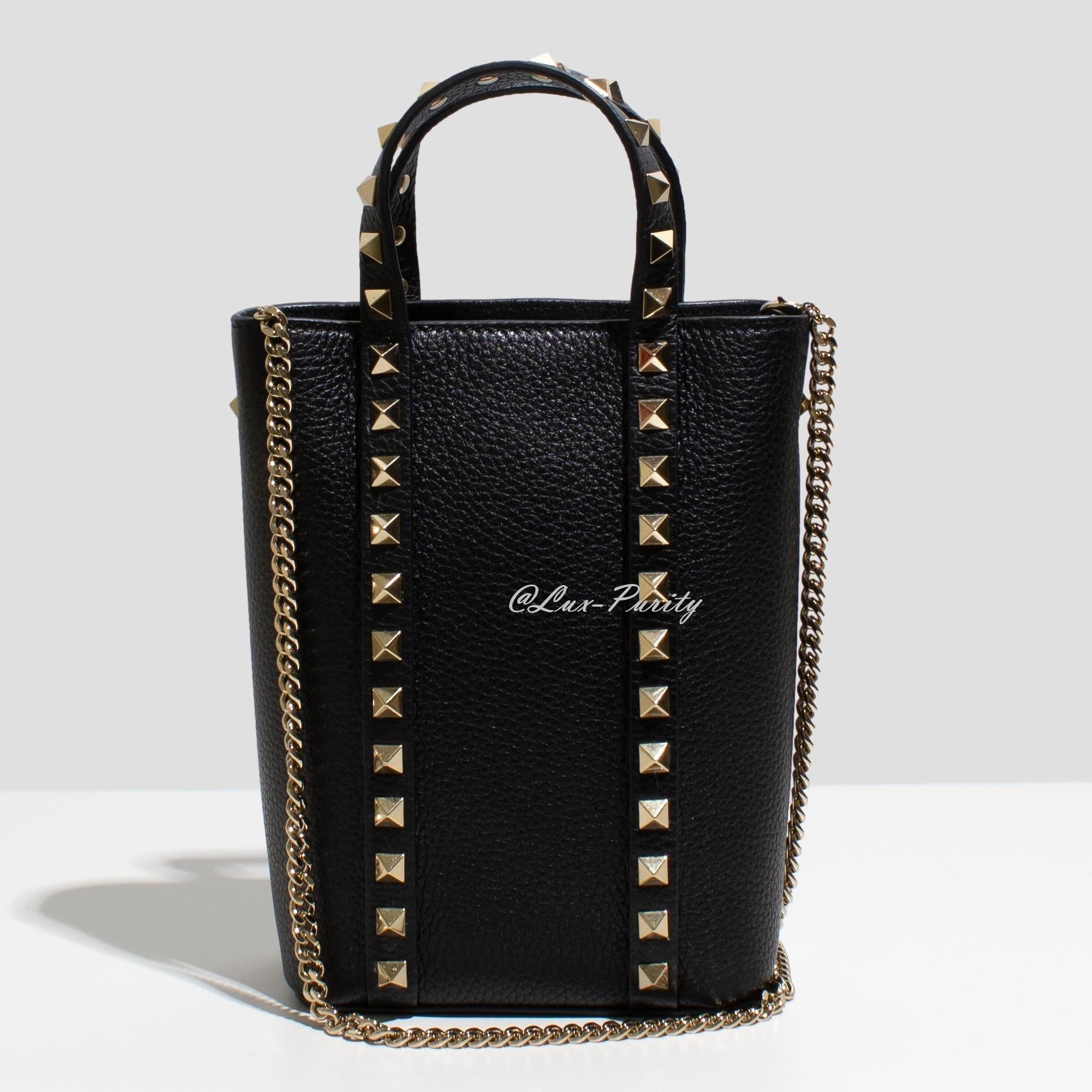 VALENTINO ロックスタッズ チェーン トート ショルダー (VALENTINO