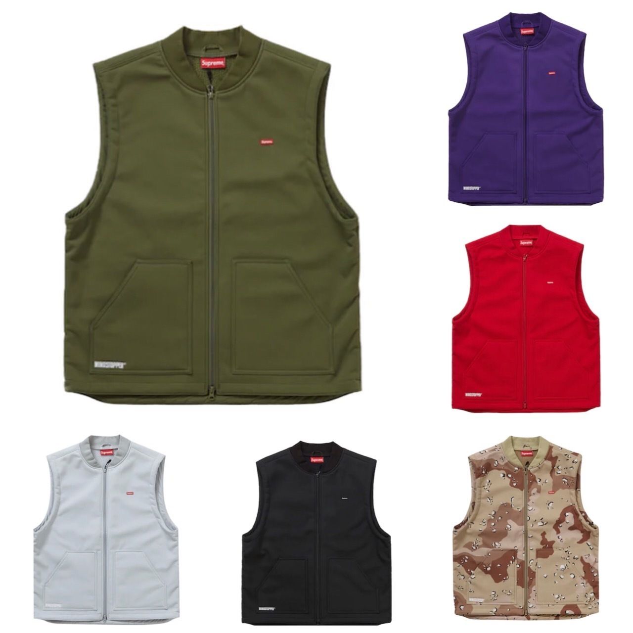 シュプリーム☆ウィンドストッパーワークベスト☆Windstopper (Supreme