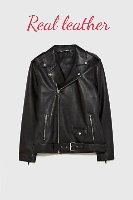☆ZARAザラ☆おしゃれ本革レザー ライダースロングジャケット (ZARA