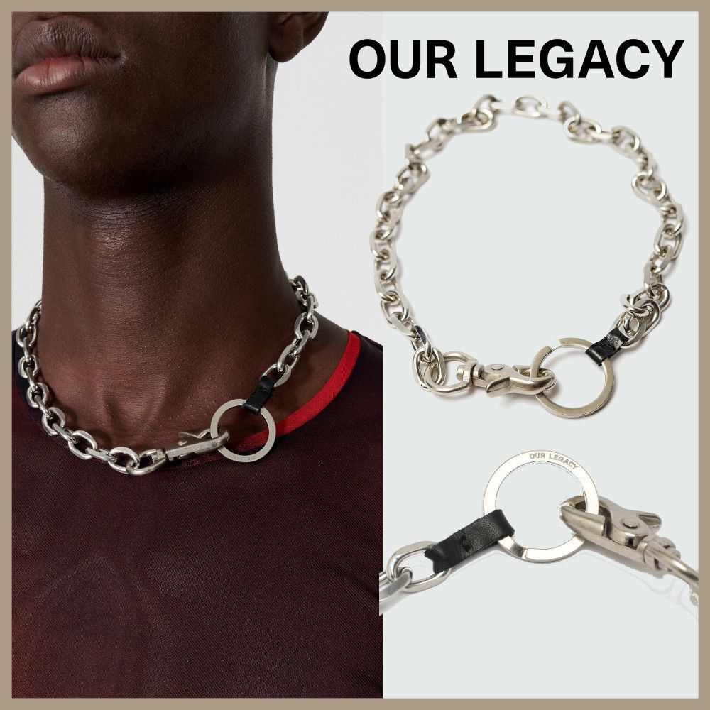 ☆OUR LEGACY☆ LADON マット ニッケル チェーン ネックレス (OUR