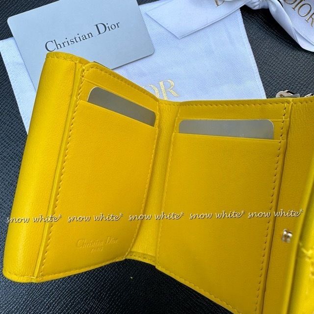 明日着 限定色 チャーム付♪ ロータスウォレット LADY DIOR (Dior