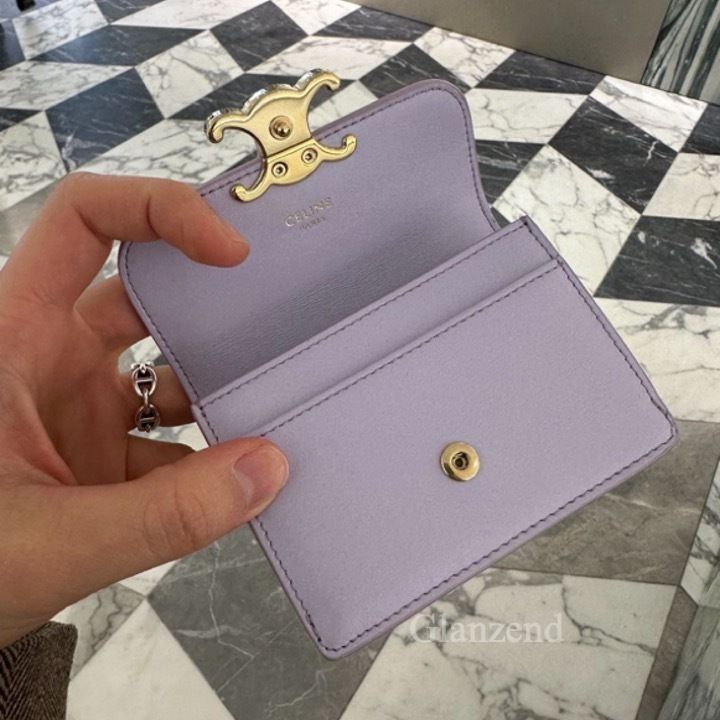 Giftにも♪【CELINE】トリオンフ カードホルダー ミニウォレット