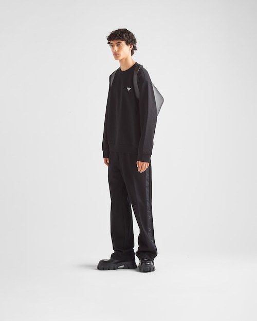 ☆PRADA☆プラダ テクニカルコットン ロゴ スウェットシャツ (PRADA