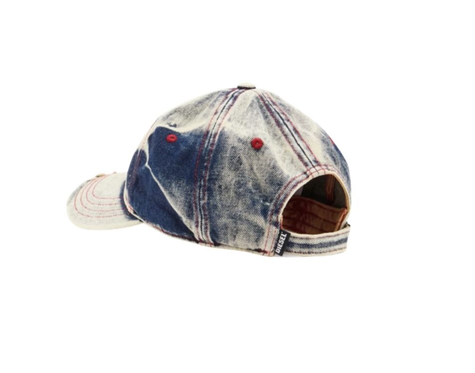 DIESEL】☆C-Seymon Treated Denim Baseball Cap Blue Whit.e (DIESEL