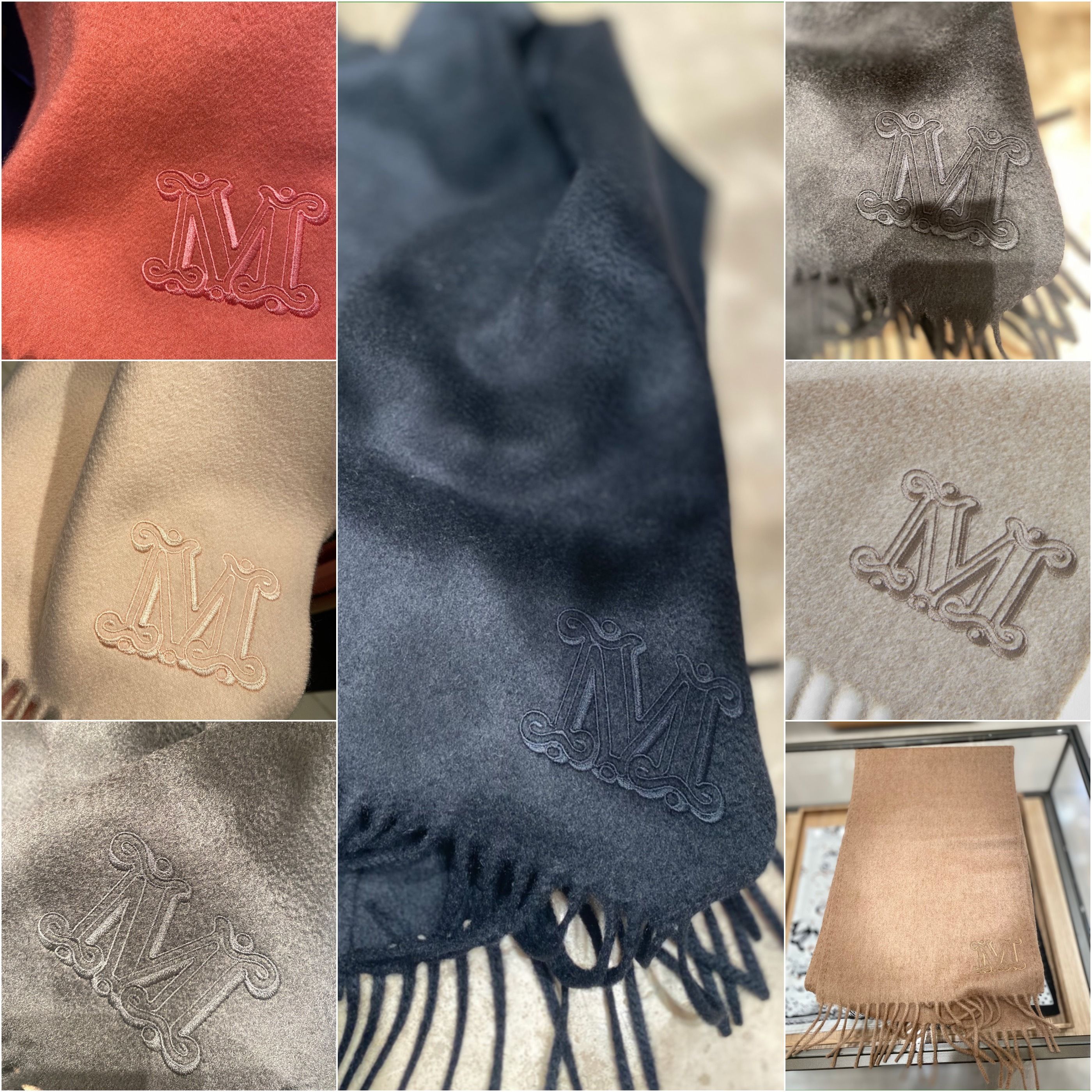MaxMara【入手困難】定番☆ピュア100％カシミヤ マフラー☆ 全色 (Max