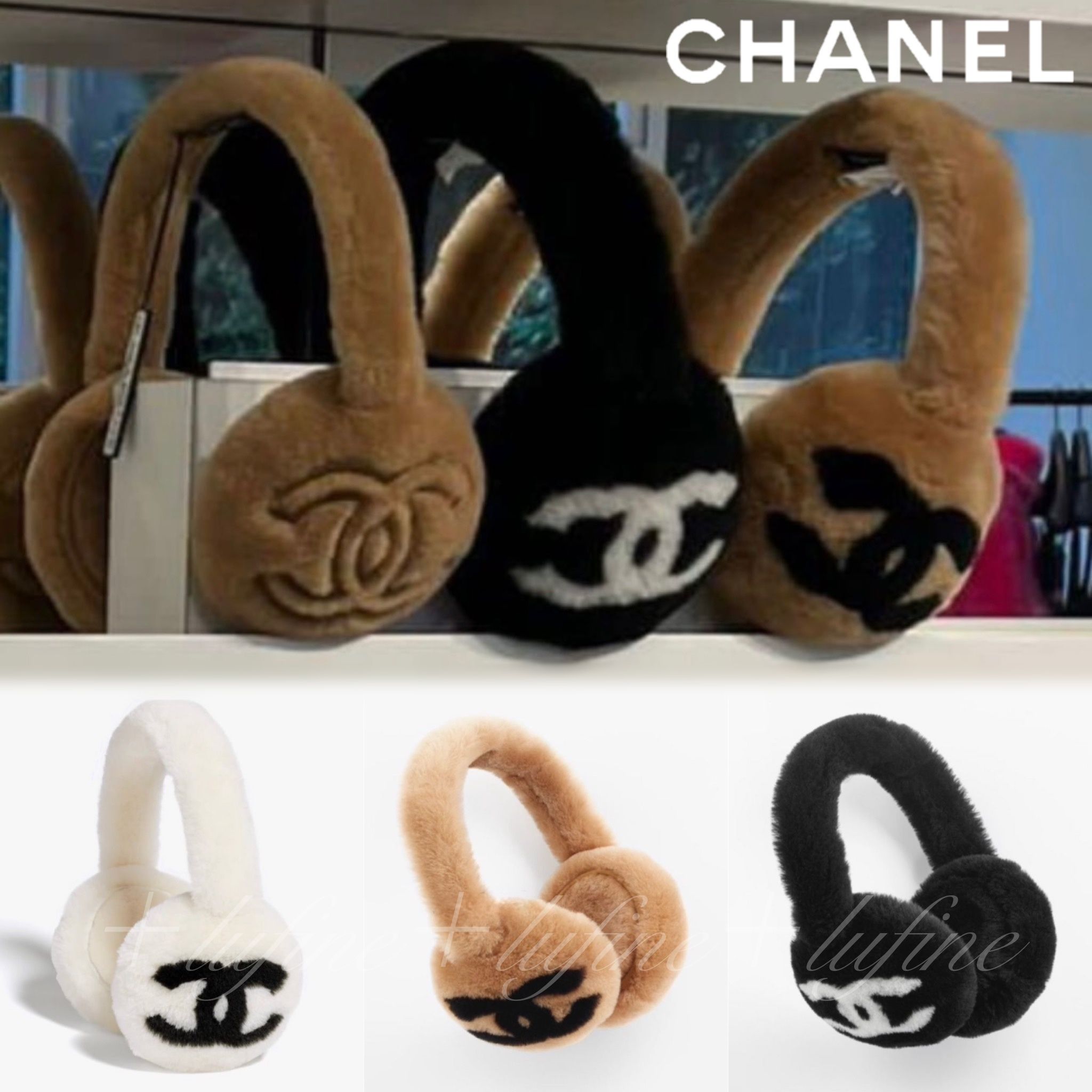 暖かくてふわふわが可愛い♡】CHANEL イヤーマフ 耳あて (CHANEL