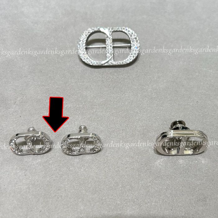 すぐ届く！DIOR CD ICON ピアス シルバー & クリスタル (Dior/ピアス