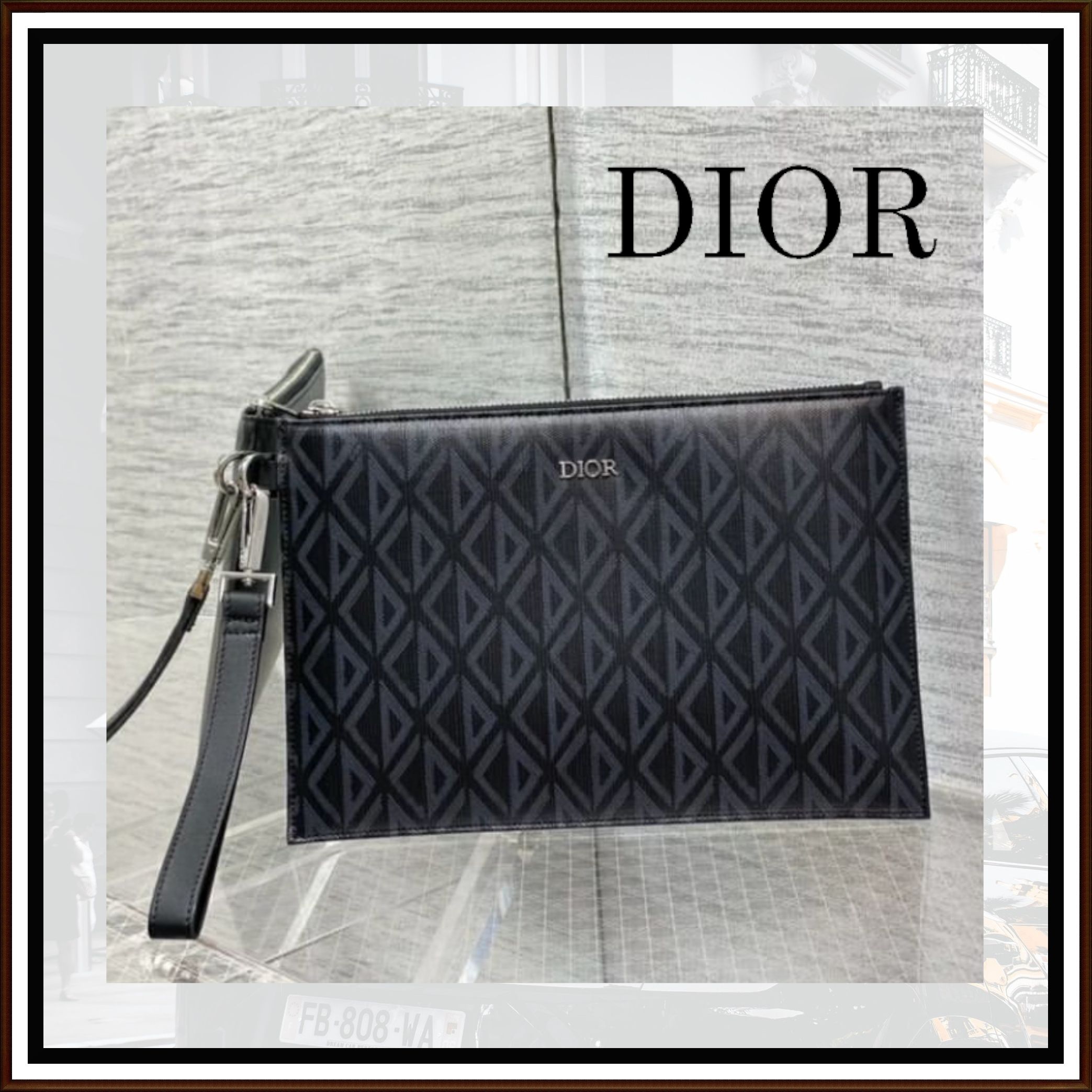 CD Diamond柄が豪華に主張！】☆ディオール☆クラッチバッグ (Dior