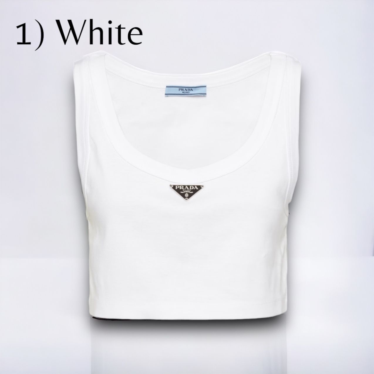 PRADA＊Jersey top ロゴジャージトップ＊送料込 (PRADA/タンクトップ