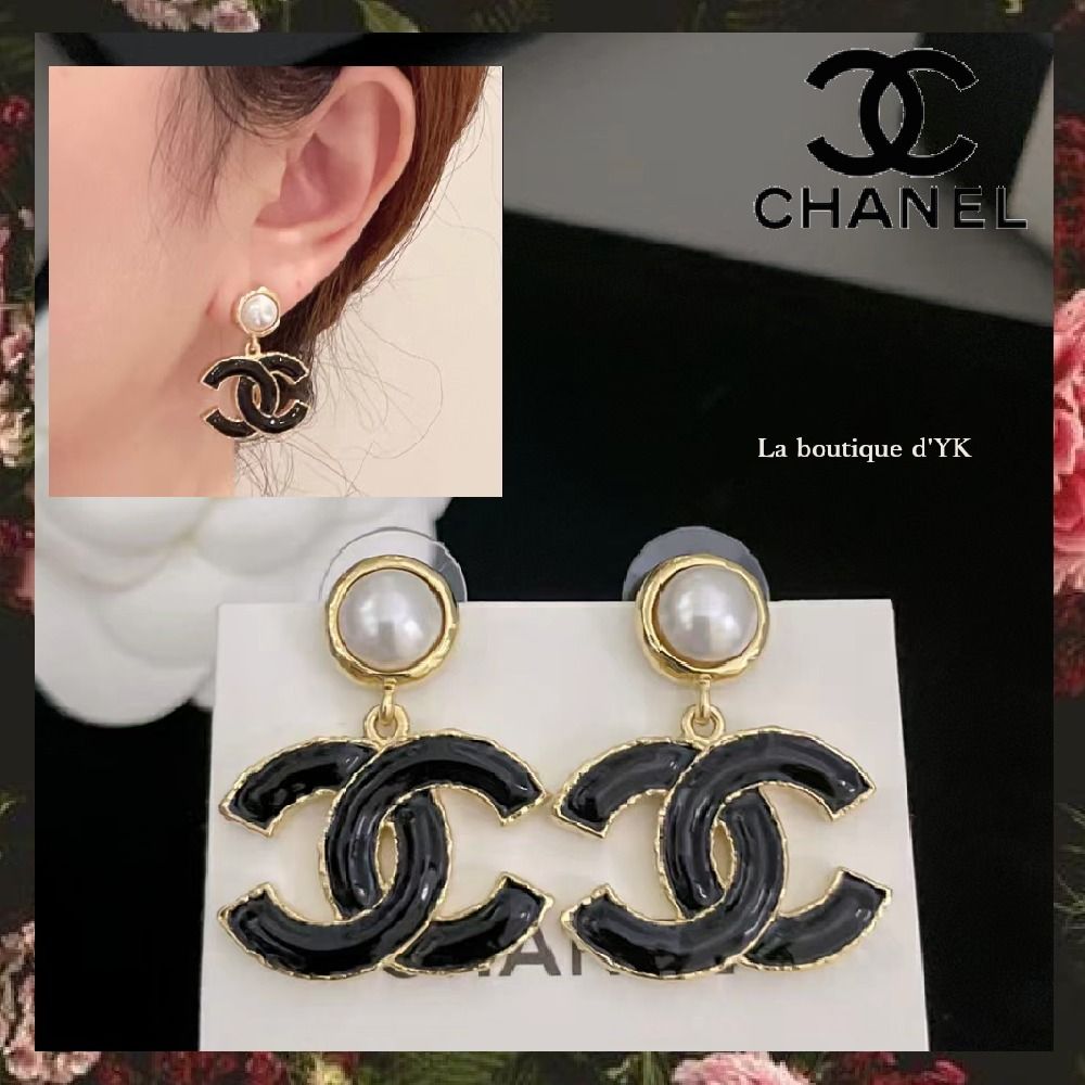 ☆大きめロゴが可愛い♪【CHANEL】CCロゴ ピアス☆ (CHANEL/ピアス
