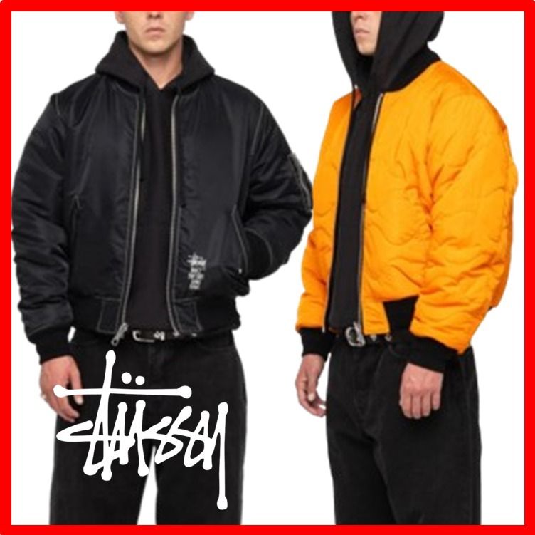 ☆人気☆【Stussy】☆BUILT REVERSIBLE BOMBER JACKET☆BLACK