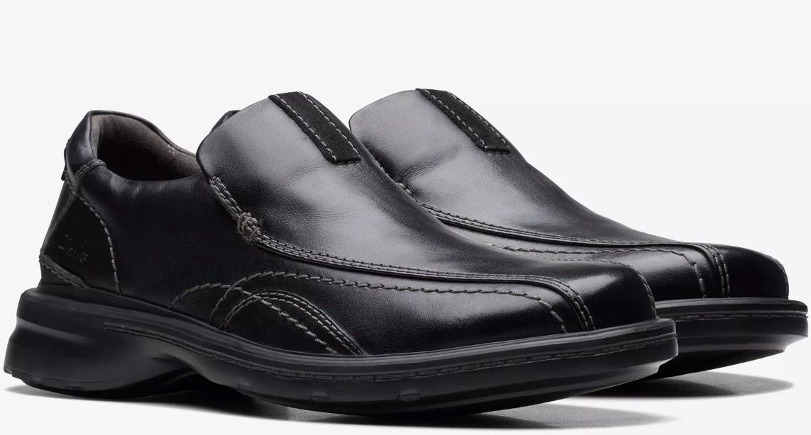 CLARKS ブラック ビジネス スニーカー ローファー スリッポン (Clarks