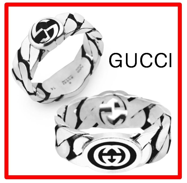 ☆人気☆【GUCCI】☆インターロックG 6mm シルバー925 リング☆ (GUCCI