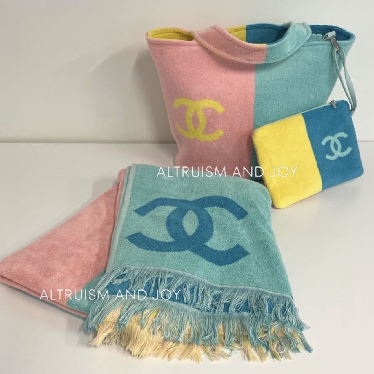 24SS☆プールやリゾートで活躍♪】 CHANEL ビーチバッグセット (CHANEL