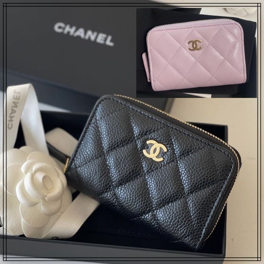 人気【CHANEL】クラシックジップコインパース キャビアスキン (CHANEL